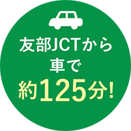 浦和ICから車で約160分!